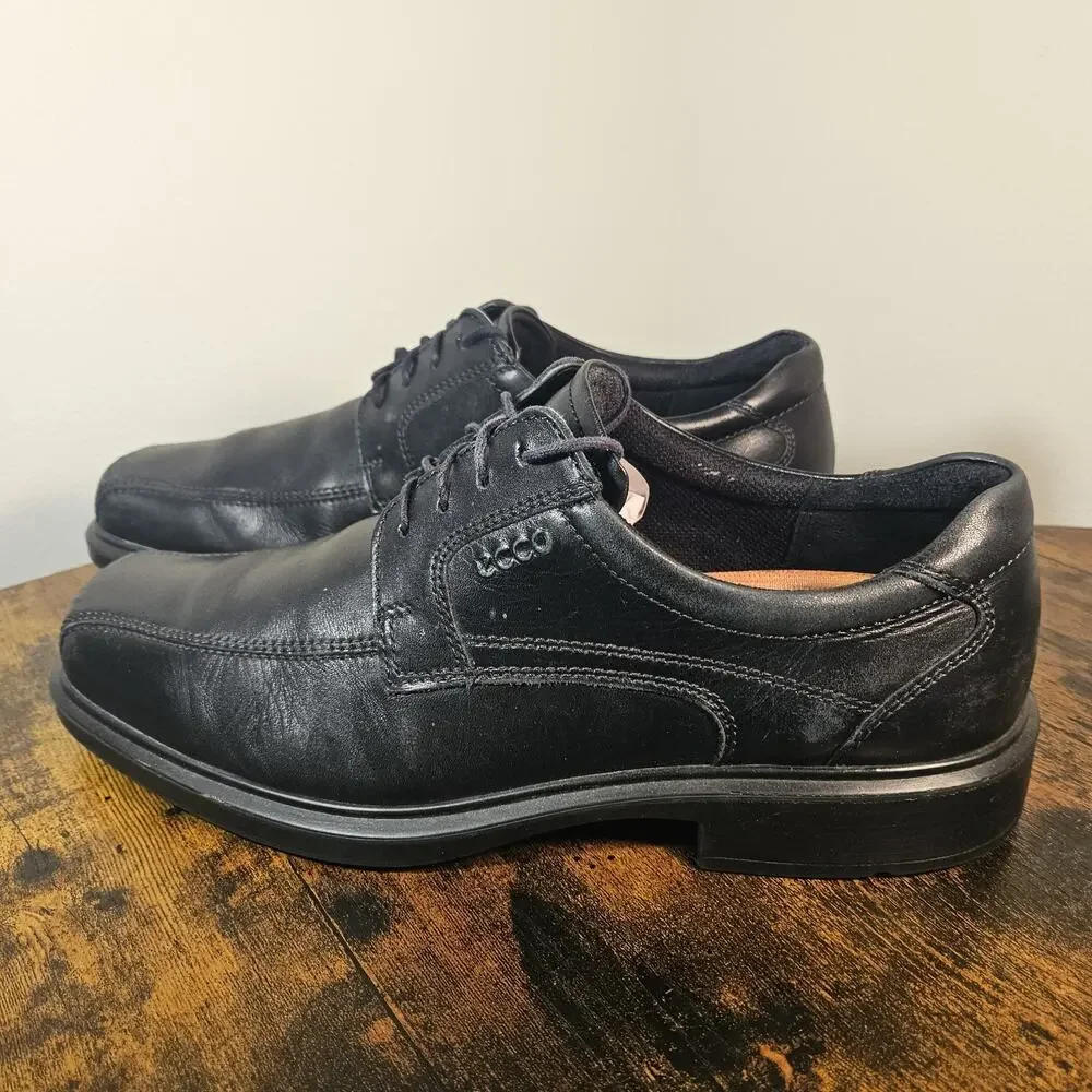 Men's ECCO Helsinki 2 Bike Toe Tie Casual Shoe EU 43 US 10 Black Oxford
